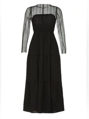PAMELA LOVE DRESS Black Sheer